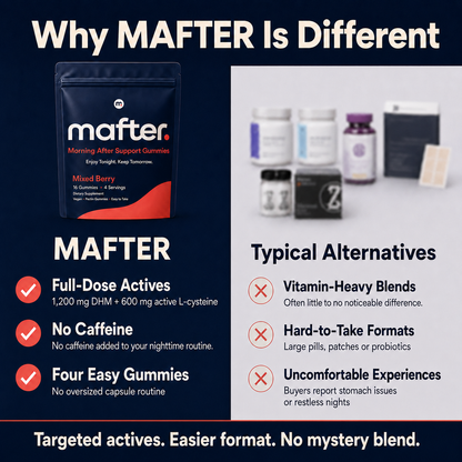 MAFTER Morning After Support Gummies
